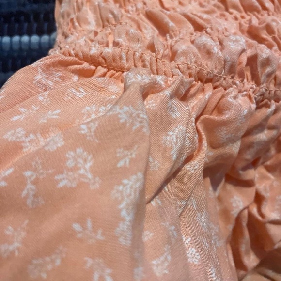 Arden B. Orange Floral Sleeveless Tube Top Dress Small - Picture 8 of 8